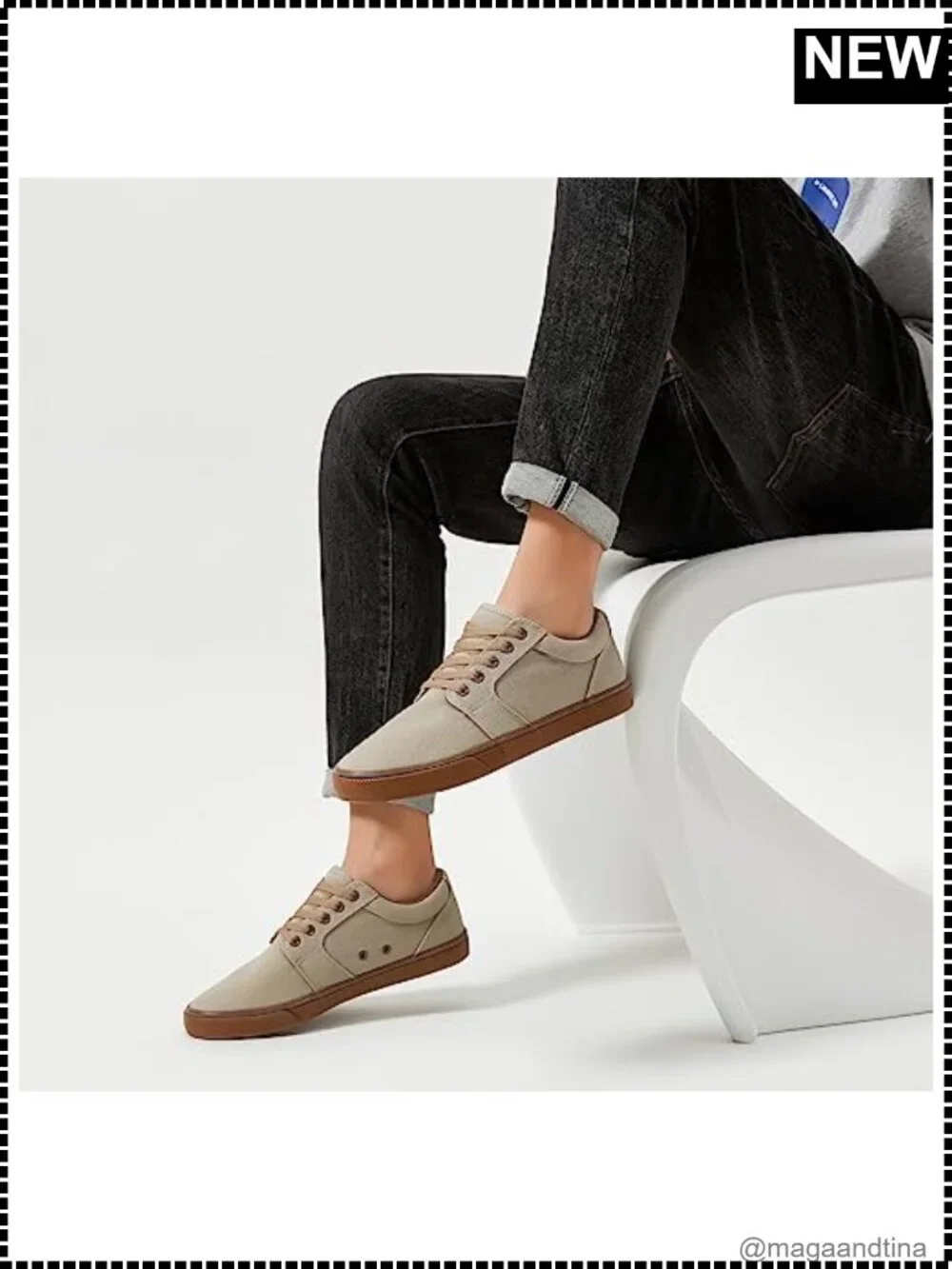 Canvas Sneakers Men's Low Top Lace-Up Tennis Shoes Breathable Casual